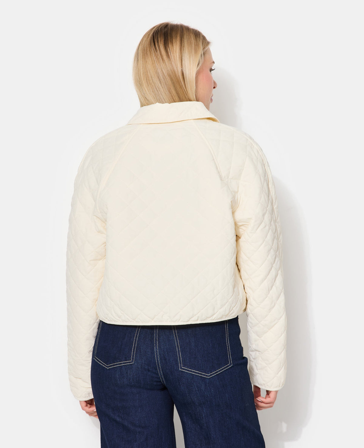 Blouson matelassé avec col et poches