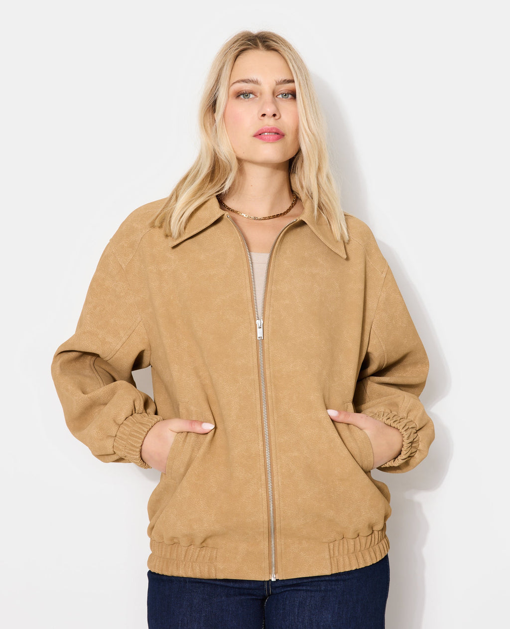Blouson en suédine