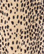 Blouson forme chemise en fausse fourrure motif guépard