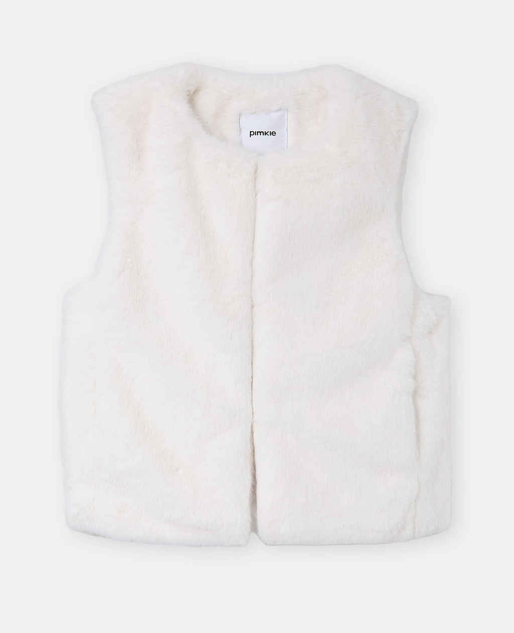 Blouson sans manches en fausse fourrure