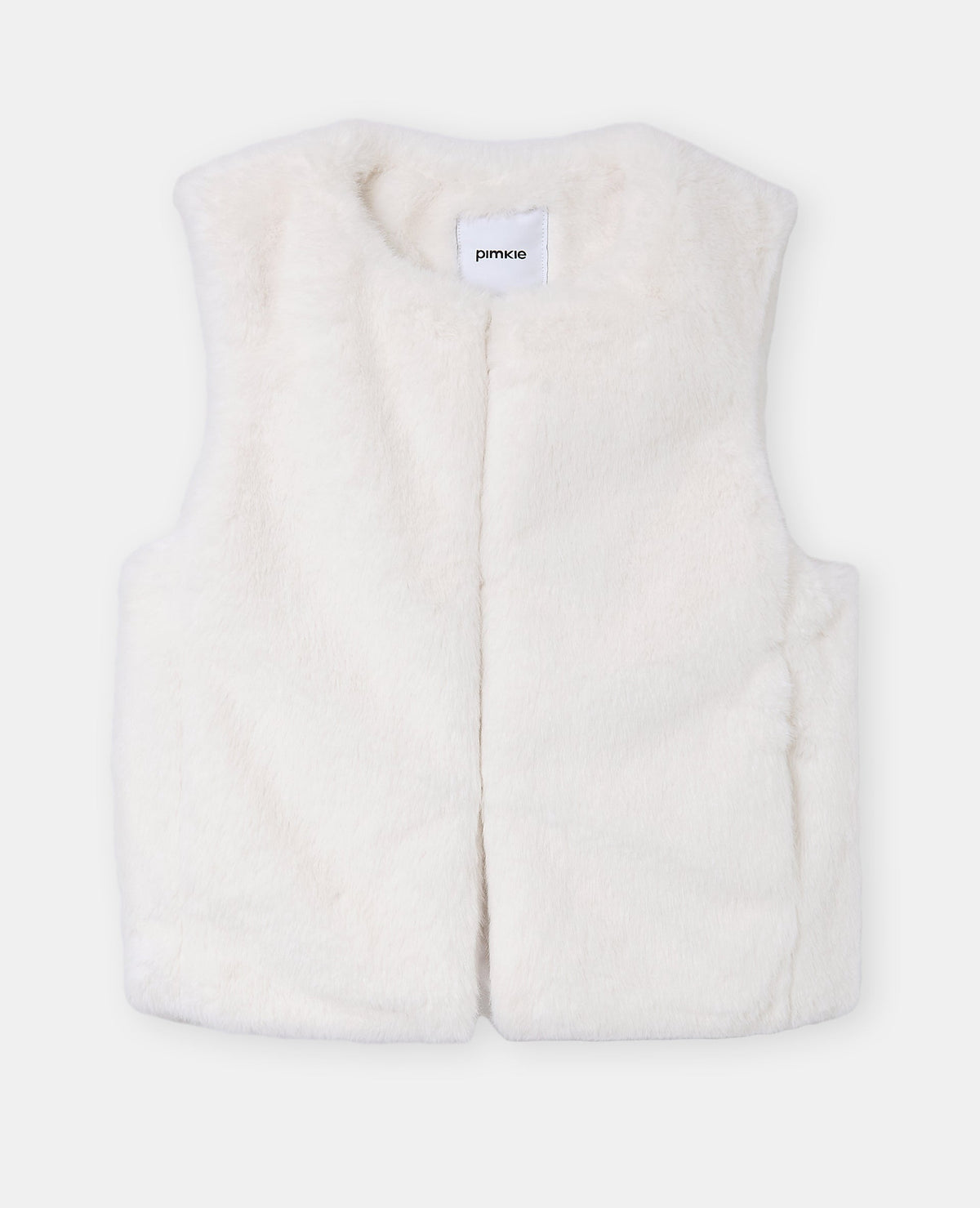 Blouson sans manches en fausse fourrure