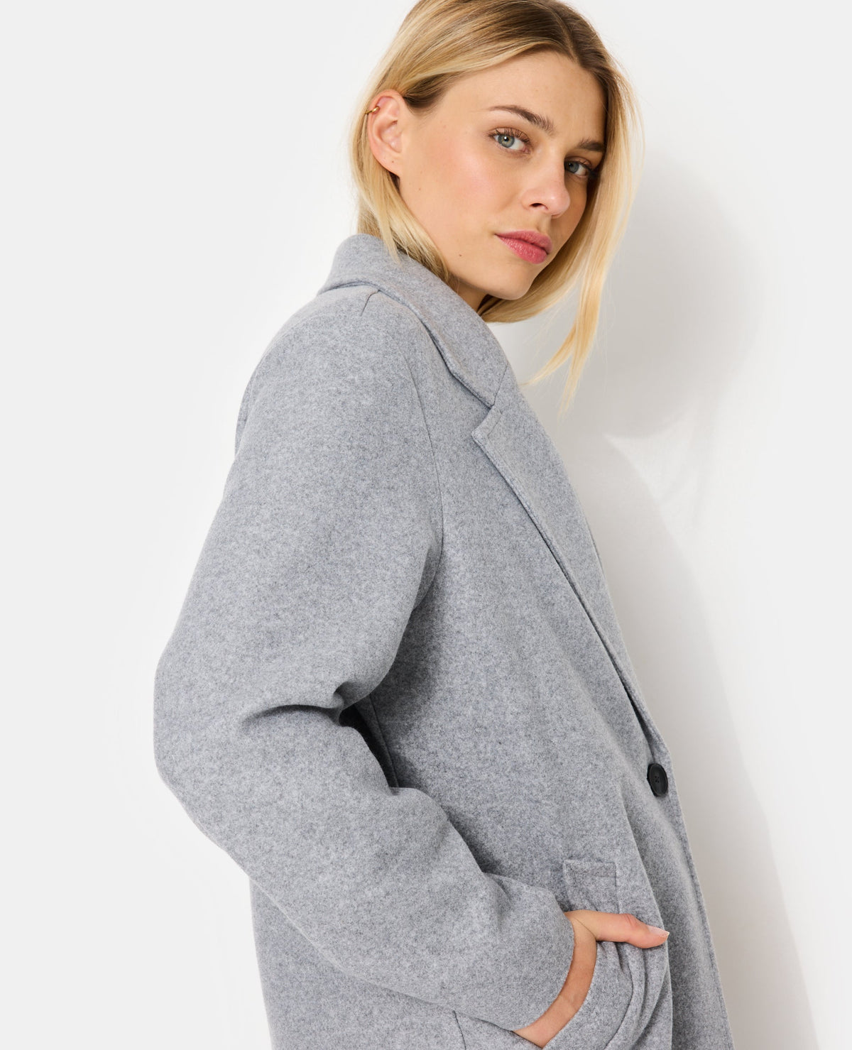 Manteau façon de drap de laine