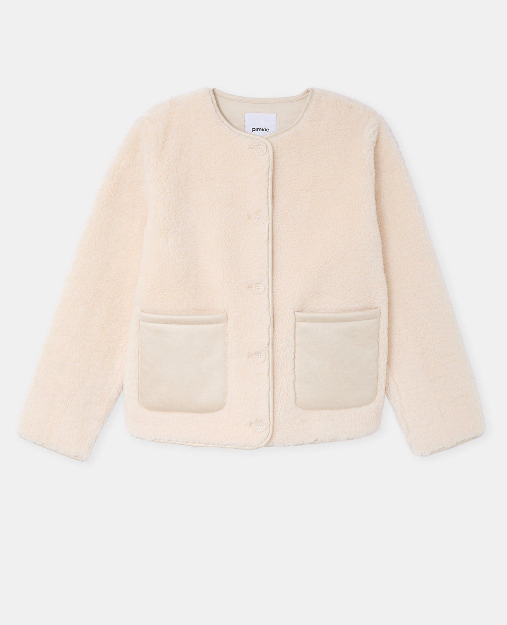 Blouson en sherpa façon peau lainée