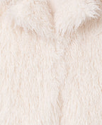 Manteau shaggy en fourrure bouclée