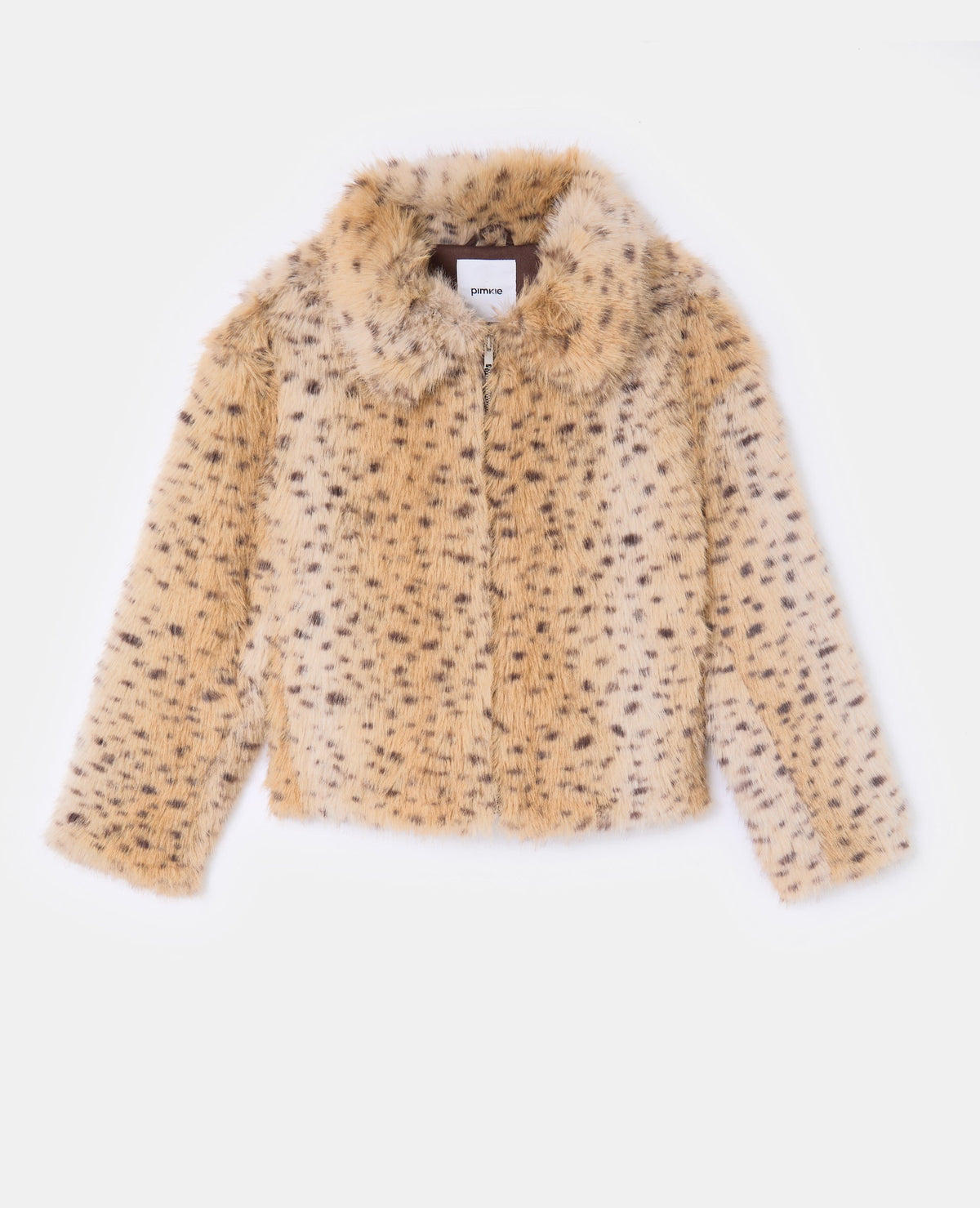 Blouson fausse fourrure esprit guépard