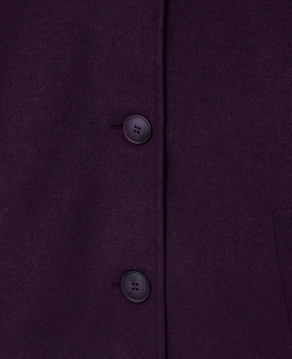 Manteau court effet drap de laine