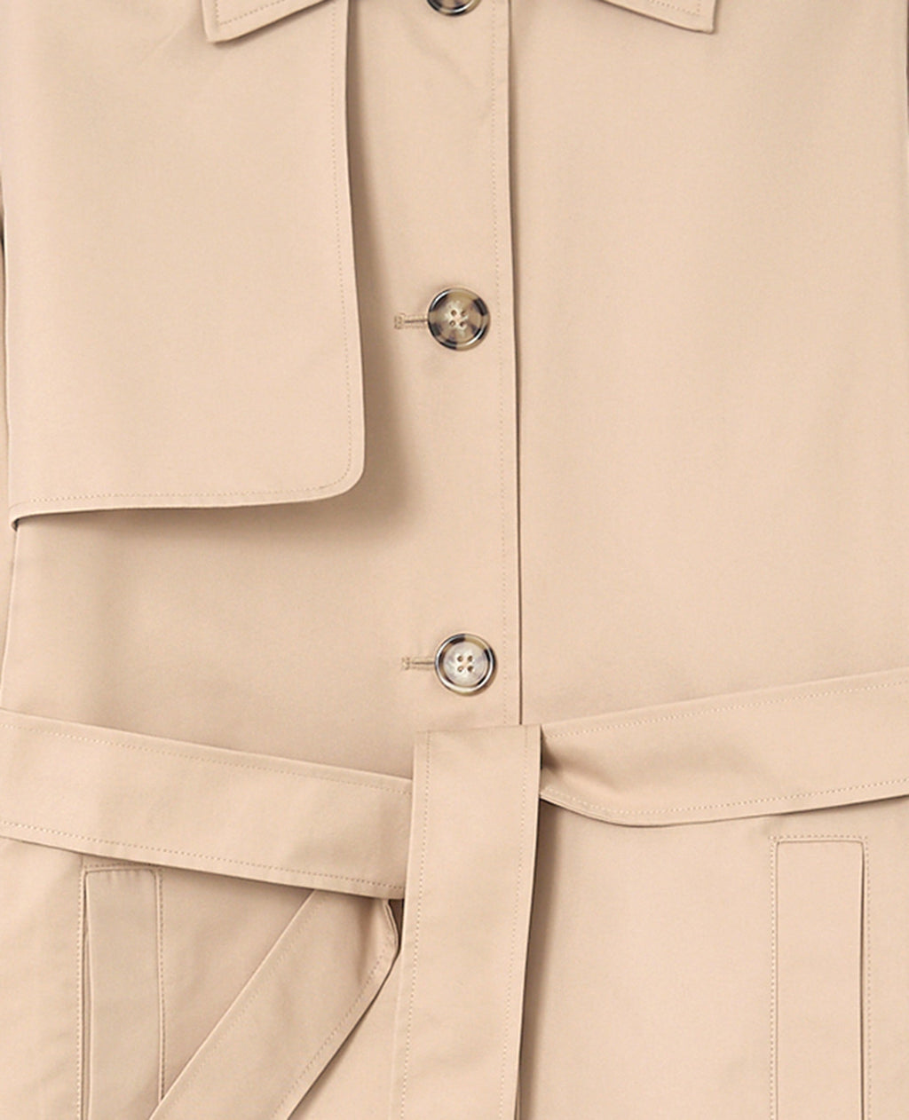 Trench long avec ceinture à nouer