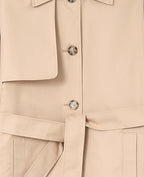 Trench long avec ceinture à nouer