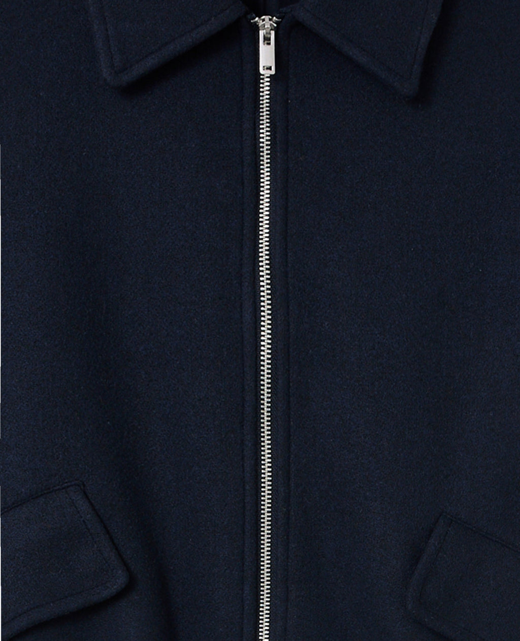 Blouson drap de laine avec zip