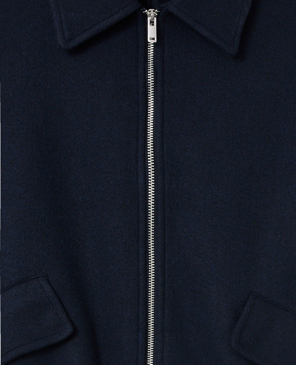 Blouson drap de laine avec zip