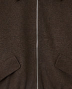 Blouson drap de laine avec zip