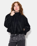 Blouson simili effet peau de pêche