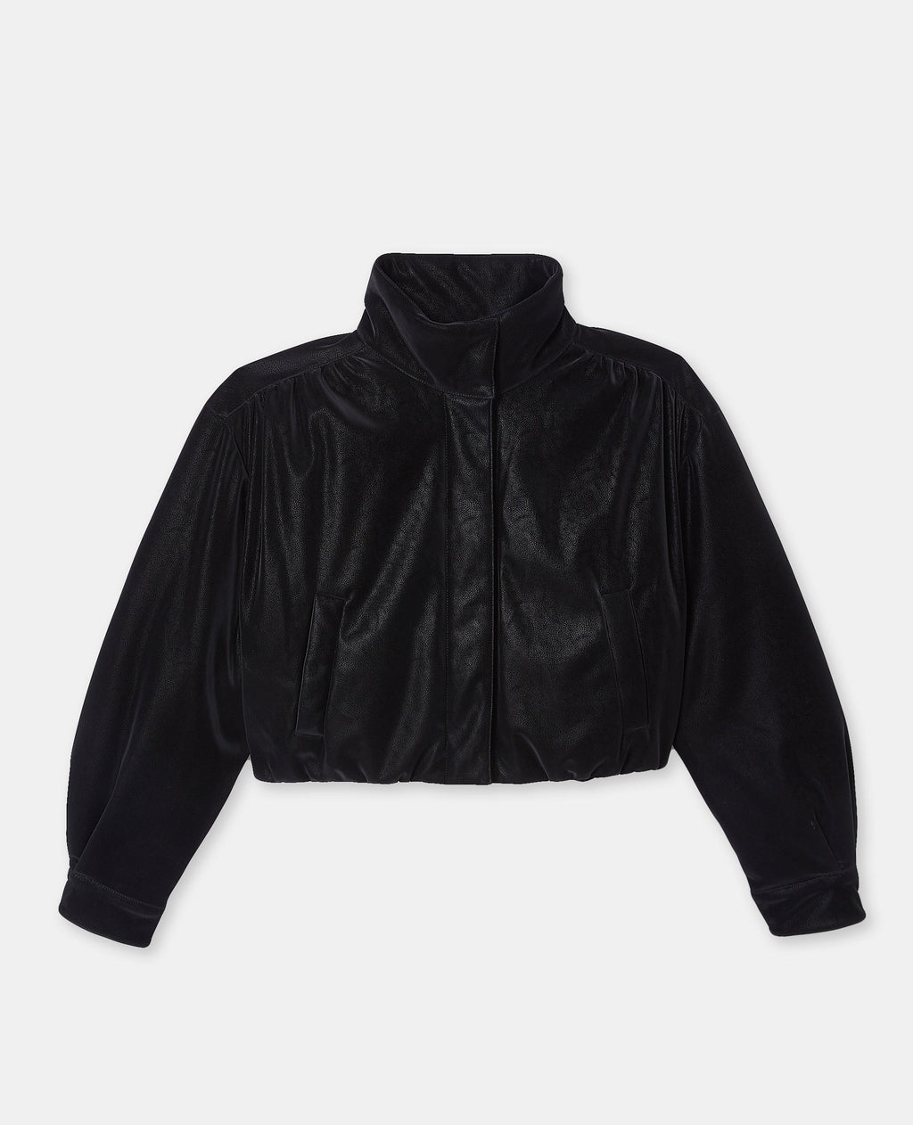 Blouson simili effet peau de pêche