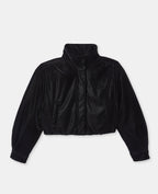 Blouson simili effet peau de pêche
