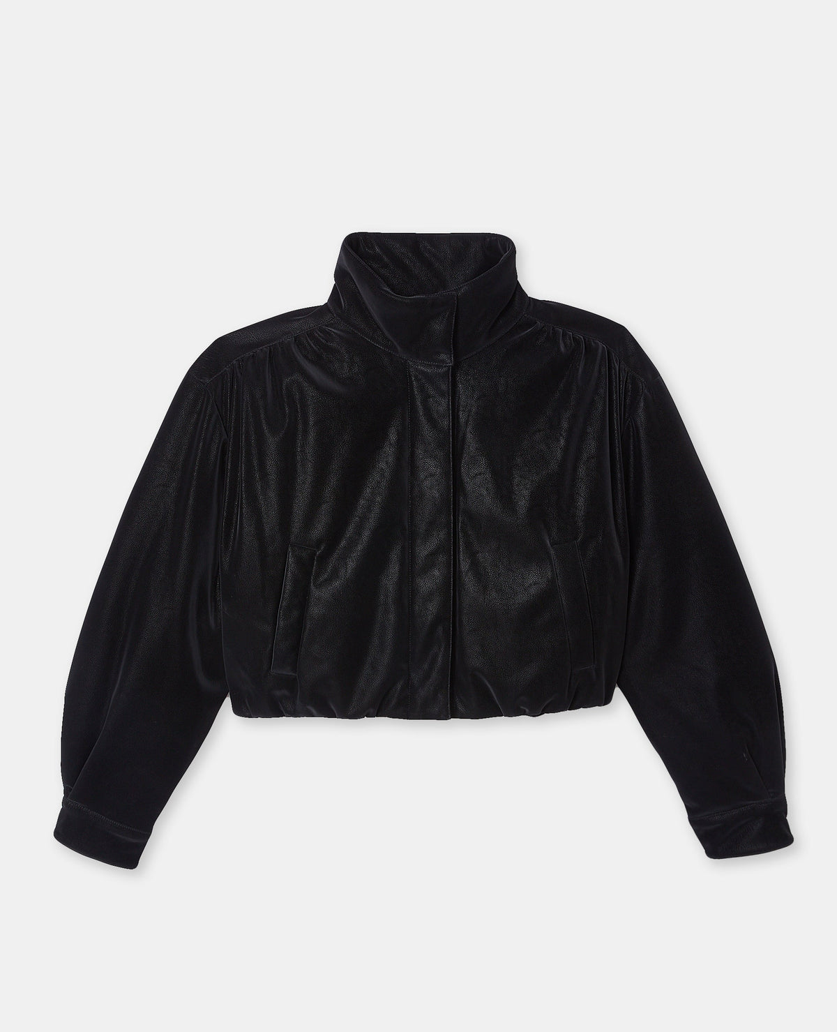 Blouson simili effet peau de pêche
