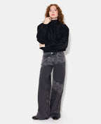 Blouson simili effet peau de pêche