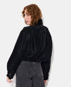 Blouson simili effet peau de pêche