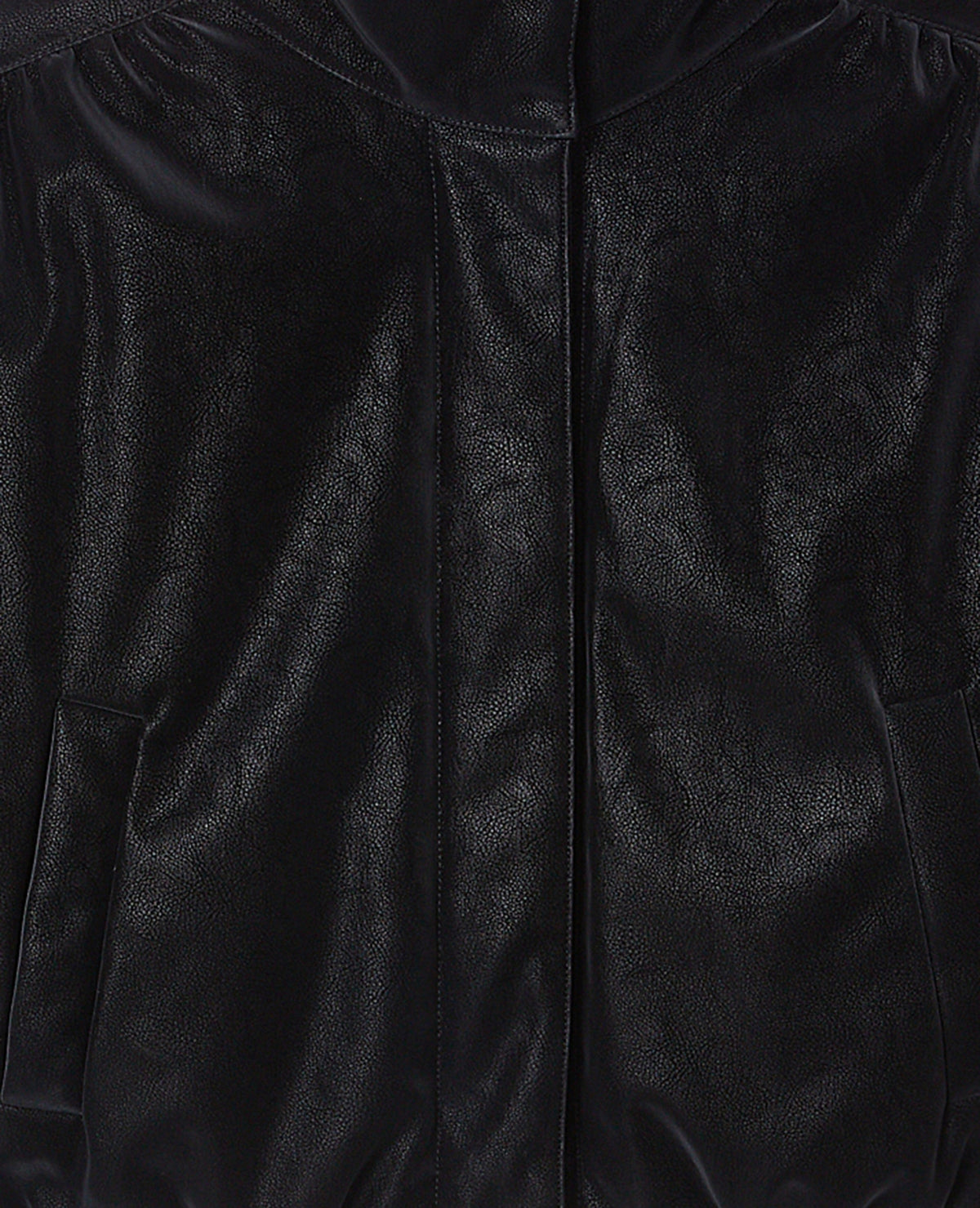 Blouson simili effet peau de pêche