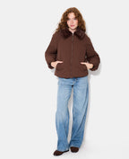 Blouson doudoune avec col fourrure