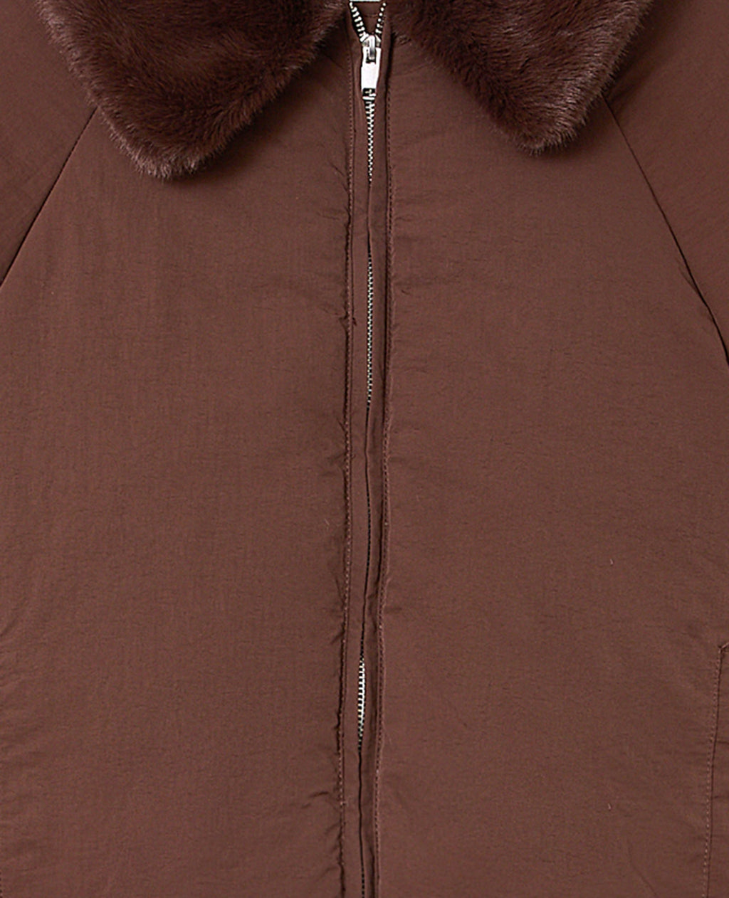 Blouson doudoune avec col fourrure