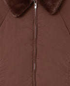 Blouson doudoune avec col fourrure