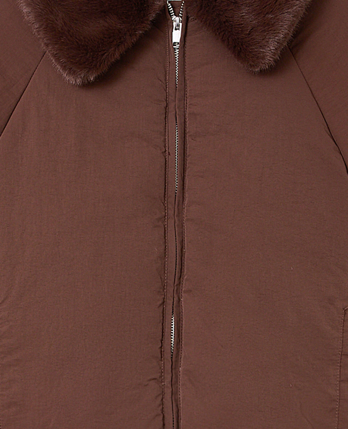 Blouson doudoune avec col fourrure