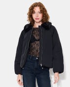 Blouson doudoune avec col fourrure