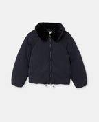 Blouson doudoune avec col fourrure