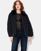 Blouson doudoune avec col fourrure