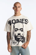 T-shirt surdimensionné à manches courtes Jon "Bones" Jones Heavyweight - Crème