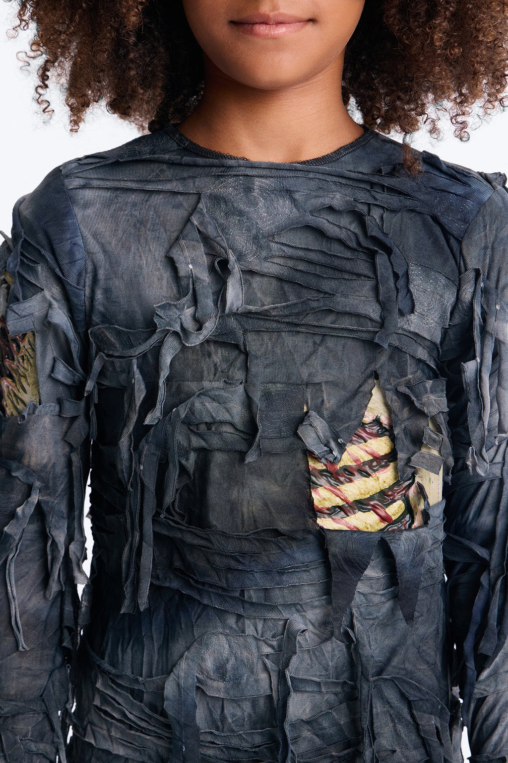 Mini-costume de zombie « Revenu d'entre les morts » - Noir délavé