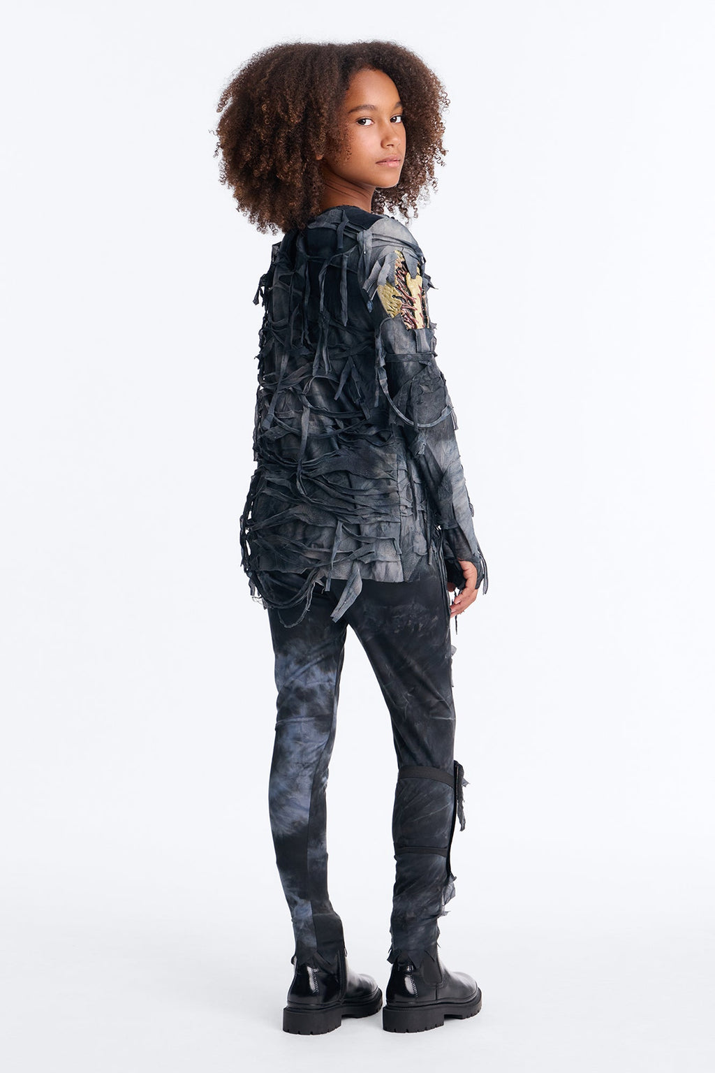 Mini-costume de zombie « Revenu d'entre les morts » - Noir délavé