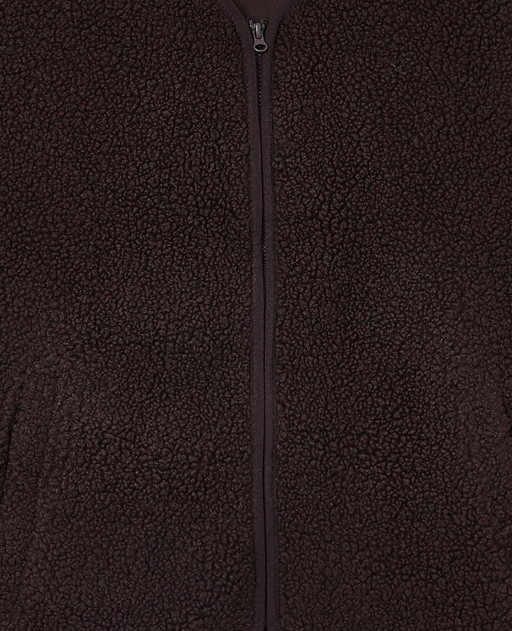 Veste sans manches zippée en sherpa
