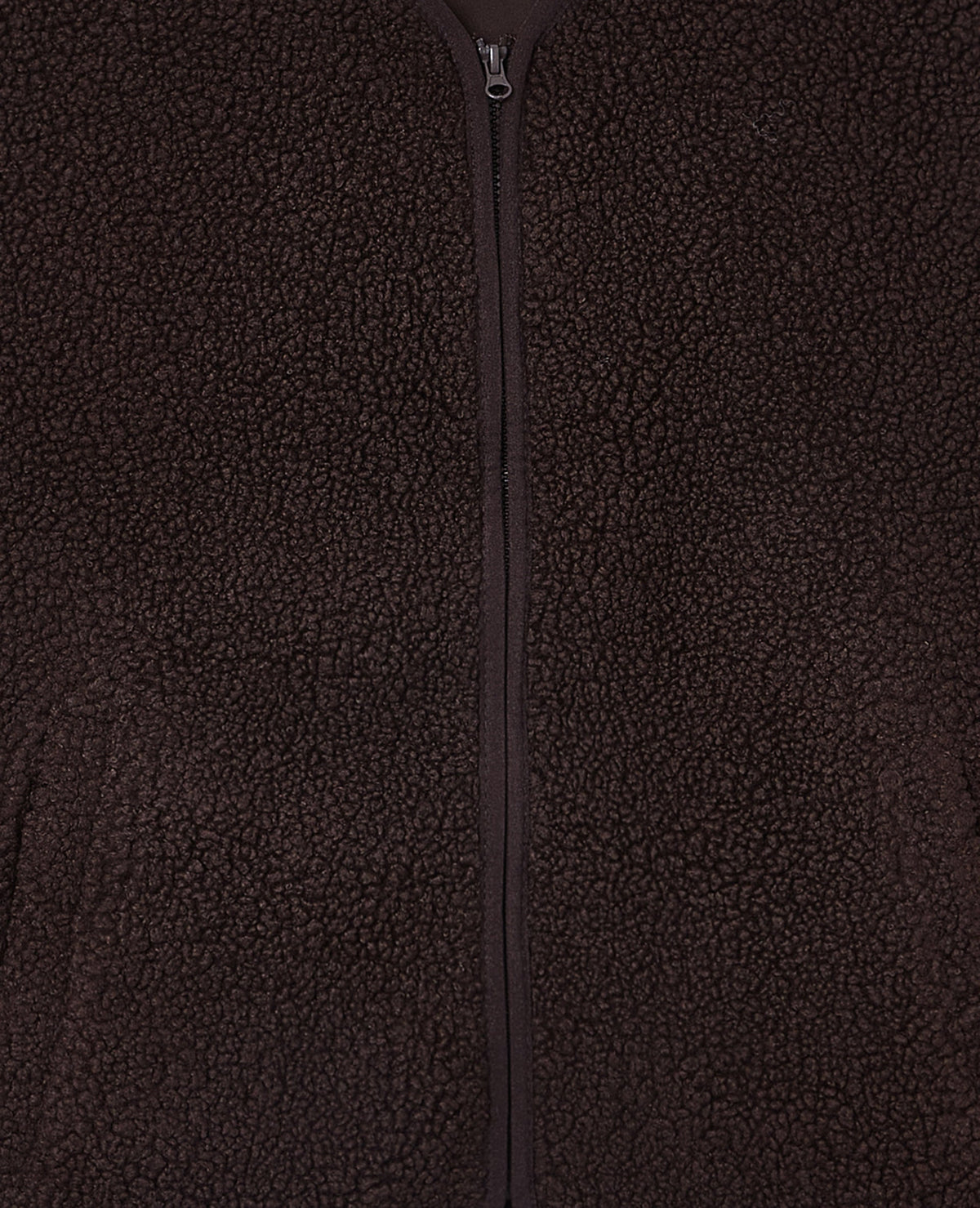 Veste sans manches zippée en sherpa
