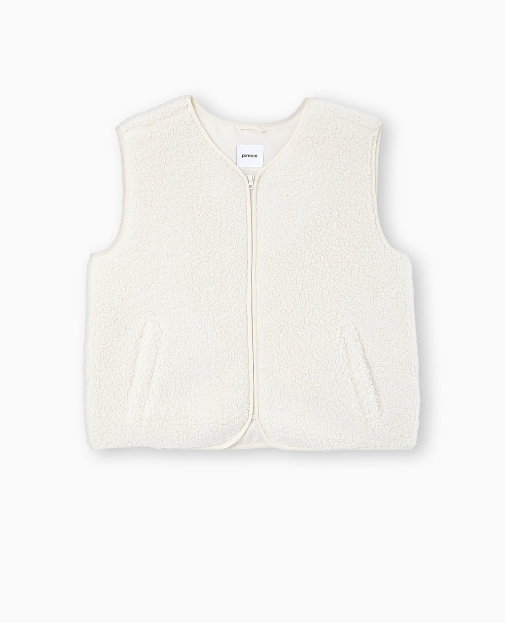Gilet sans manches en sherpa effet mouton