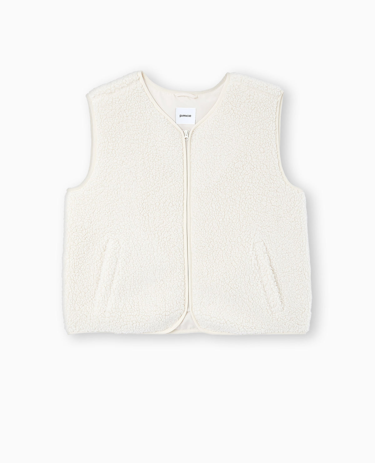 Gilet sans manches en sherpa effet mouton