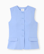 Veste blazer sans manches esprit gilet de barman