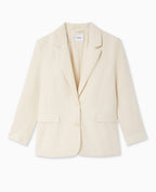 Veste blazer oversize en tissu fluide