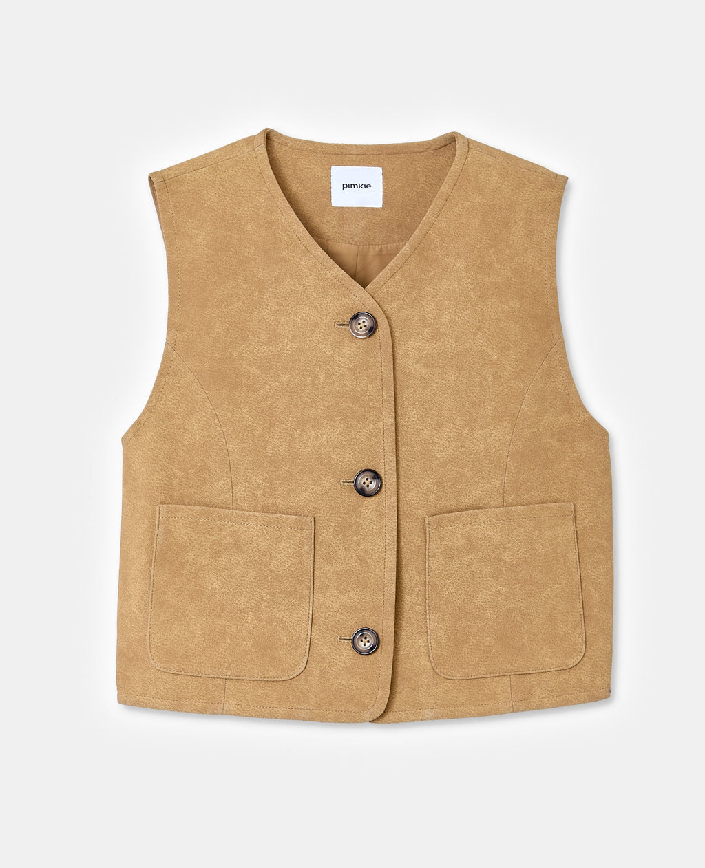 Veste sans manches en suédine