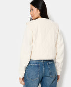 Veste sans manches avec empiècements sherpa