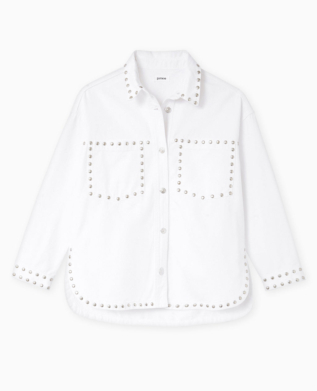 Veste oversize en toile avec clous