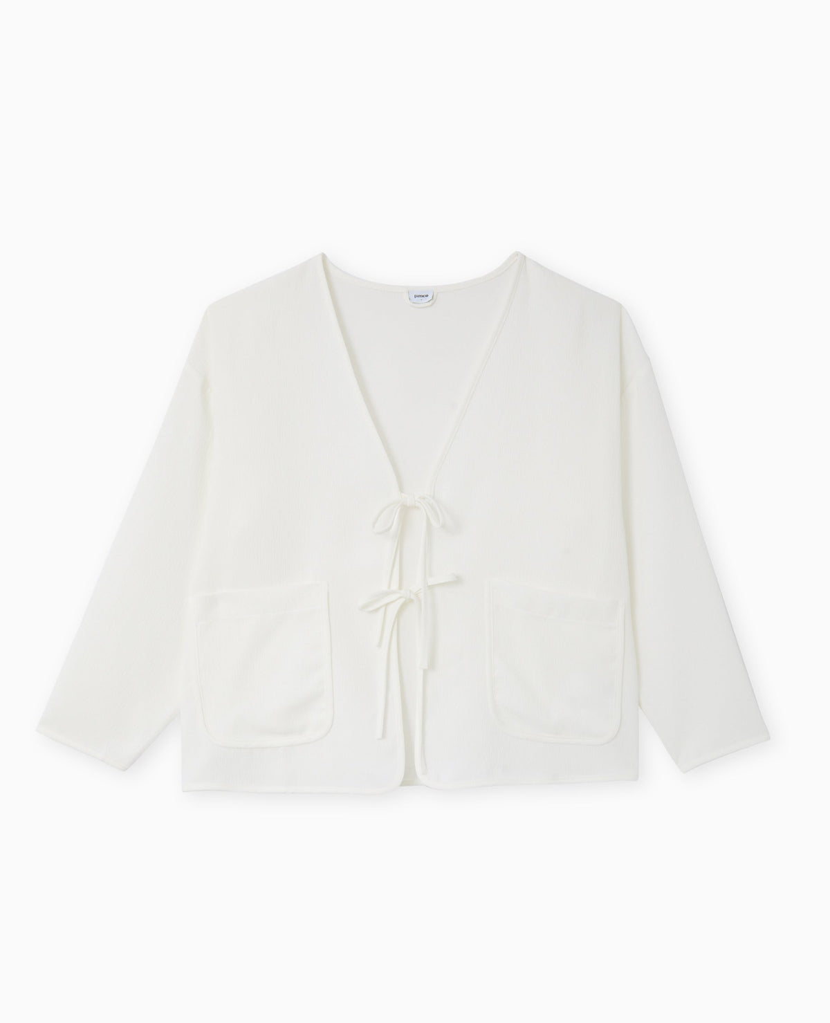 Veste légère et droite avec nouettes