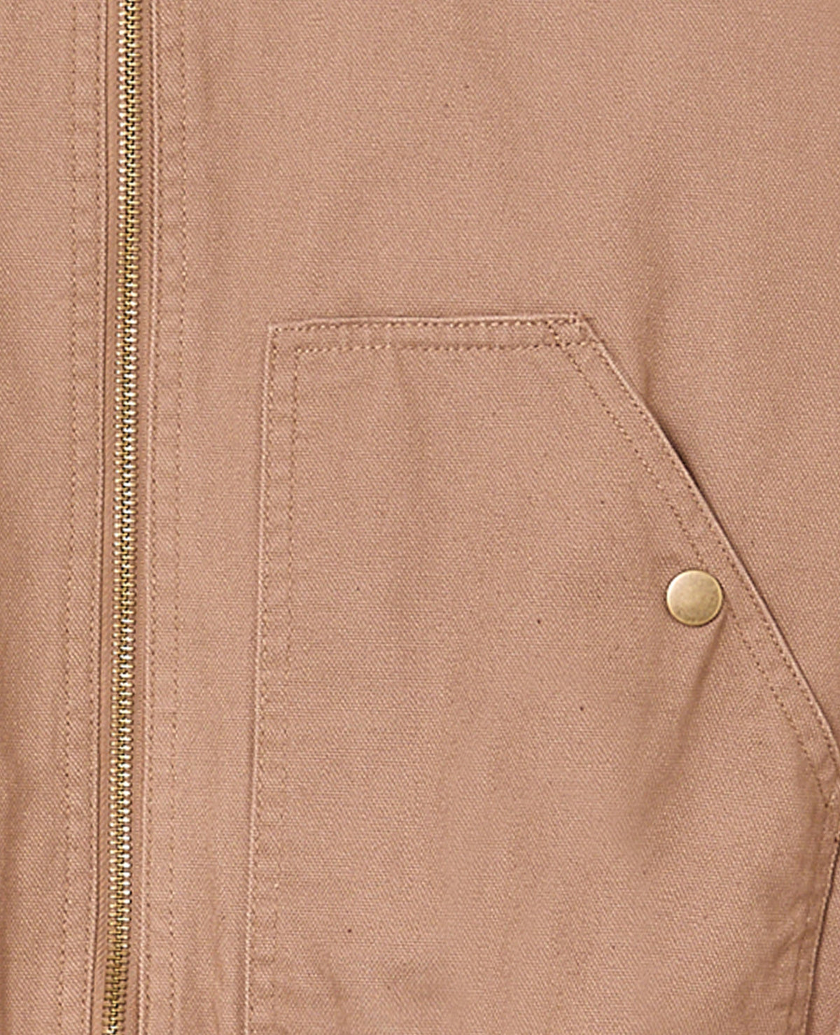 Blouson en toile avec col simili