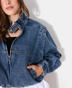 Veste boule en jean