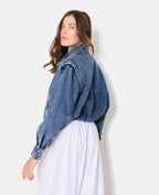 Veste boule en jean