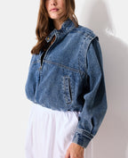 Veste boule en jean