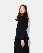 Veste blazer cintrée avec épaulettes