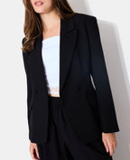 Veste blazer cintrée avec épaulettes