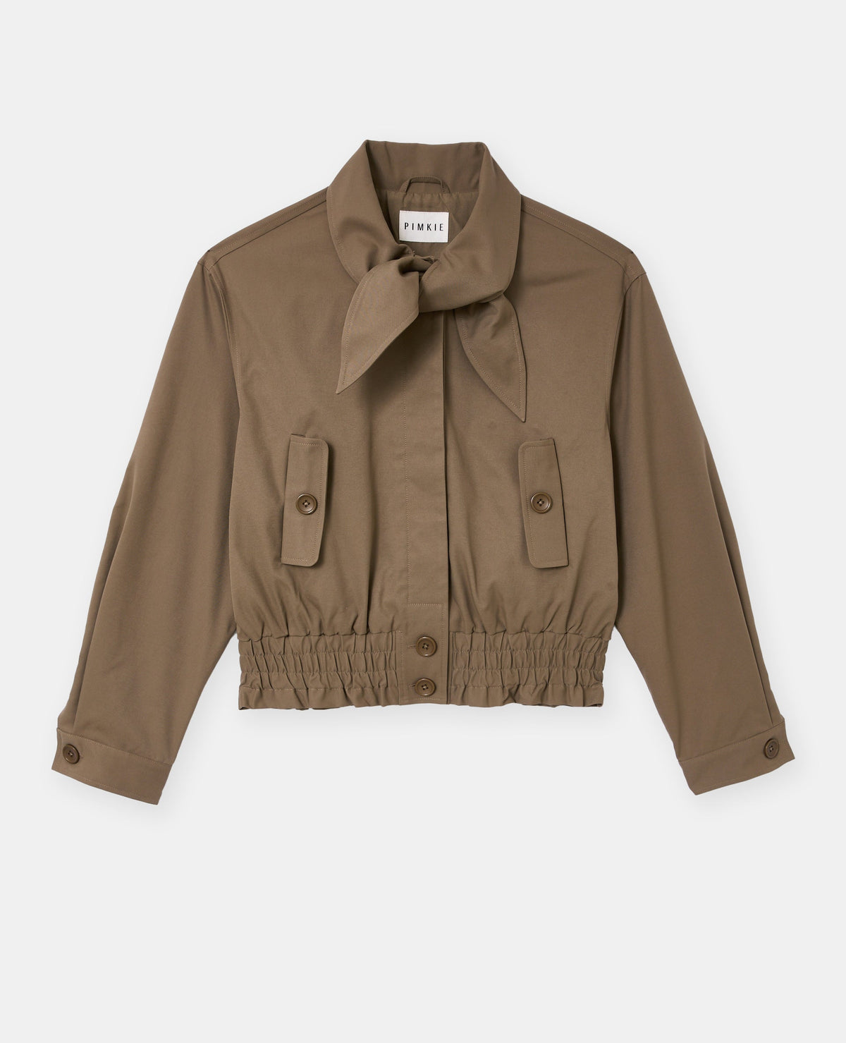 Blouson court avec col nœud