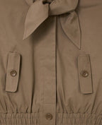 Blouson court avec col nœud